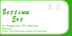 bettina ert business card